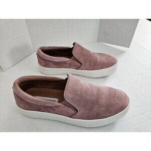 Steve Madden Gills Mauve Suede Leather Sneakers Shoes Platform Shoes 6.5